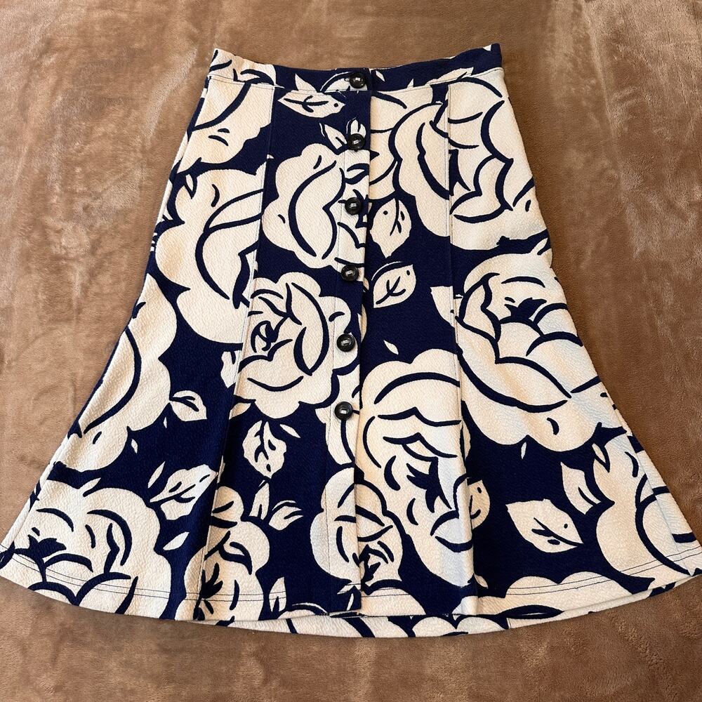 Maeve by Anthropologie XS Textured Midi Skirt